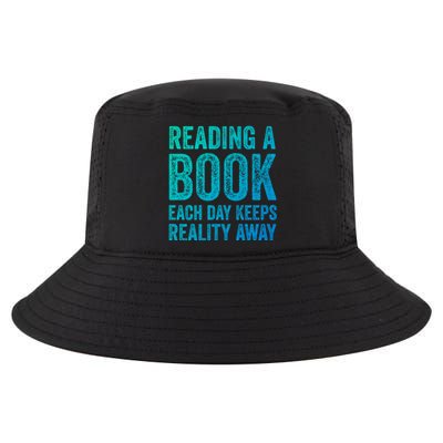 Book A Day Keeps Reality Away Avid Book Reader Gift Cool Comfort Performance Bucket Hat