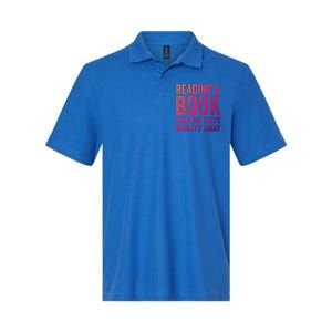 Book A Day Keeps Reality Away Avid Book Reader Gift Softstyle Adult Sport Polo