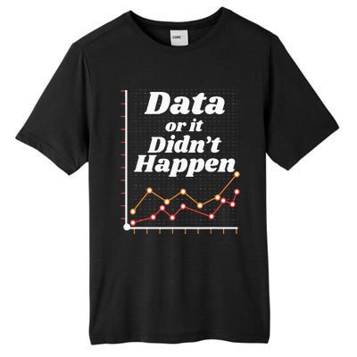 Behavior Analyst Data Or It Didnt Happen Tall Fusion ChromaSoft Performance T-Shirt