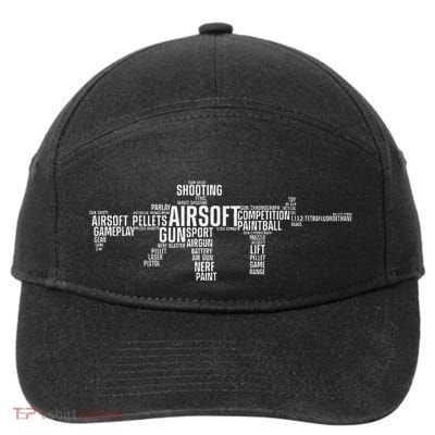 Best Airsoft Design Tactical Airsoft Gun Lover 7-Panel Snapback Hat