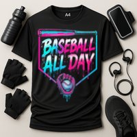 Baseball All Day Ice Cream Dripping Drip Cooling Performance Crew T-Shirt