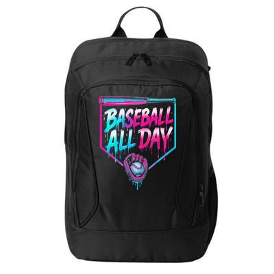 Baseball All Day Ice Cream Dripping Drip City Backpack