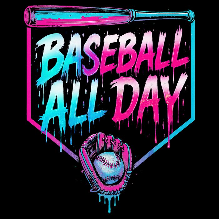 Baseball All Day Ice Cream Dripping Drip 16 in Basic Backpack