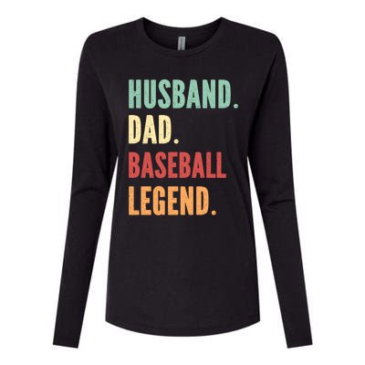 Baseball Athlete Dad Husband Father Gift Womens Cotton Relaxed Long Sleeve T-Shirt