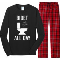 Bidet All Day Bidet Awareness For Good Toilet Health Long Sleeve Pajama Set