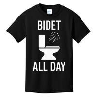 Bidet All Day Bidet Awareness For Good Toilet Health Kids T-Shirt