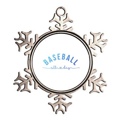 Baseball All Day Baseball Mom Gift Baseball Mom Gift Metallic Star Ornament