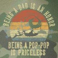 Being A Dad Is An Honor Being A Poppop Is Priceless Poppop Legacy Tie Dye Trucker Hat
