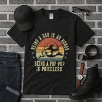 Being A Dad Is An Honor Being A Poppop Is Priceless Poppop Tall T-Shirt