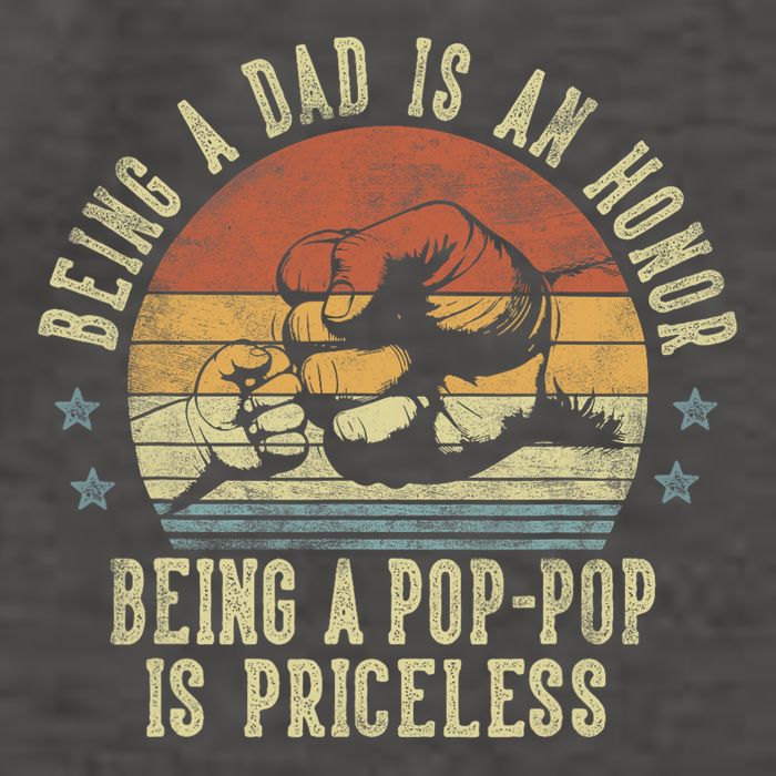 Being A Dad Is An Honor Being A Poppop Is Priceless Poppop Vector Backpack