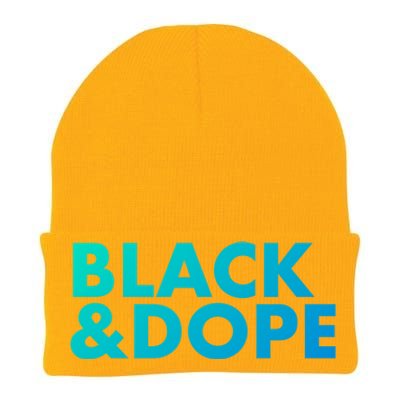 Black And Dope Great Gift Crafted For Black Culture Cool Gift Knit Cap Winter Beanie