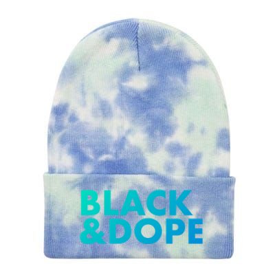 Black And Dope Great Gift Crafted For Black Culture Cool Gift Tie Dye 12in Knit Beanie