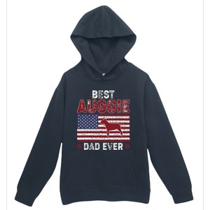 Best Auggie Dad Ever American Flag Dog Dad Urban Pullover Hoodie