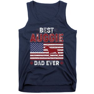 Best Auggie Dad Ever American Flag Dog Dad Tank Top