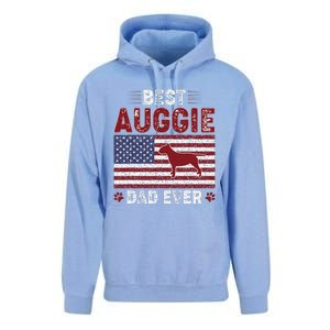 Best Auggie Dad Ever American Flag Dog Dad Unisex Surf Hoodie