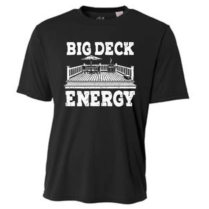 Big A Deck Energy Backyard Deck Patio Outdoor Energie Cooling Performance Crew T-Shirt