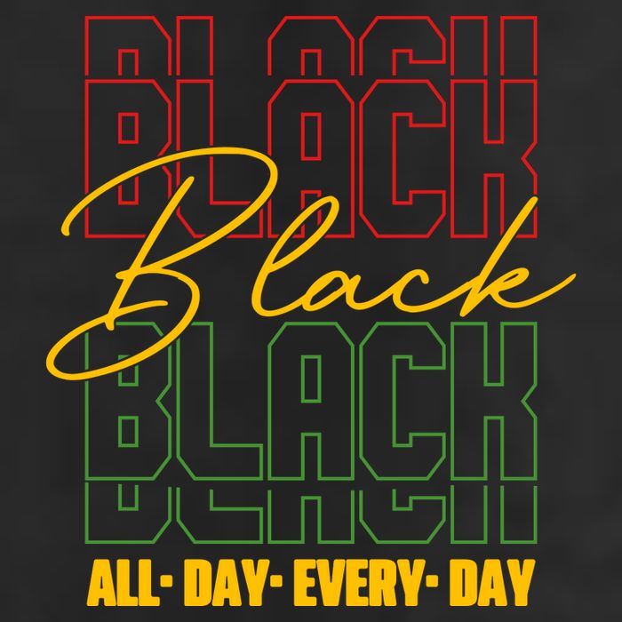Black All Day Every Day Celebrating Black History 25L Jumbo Tote