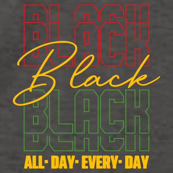 Black All Day Every Day Celebrating Black History Vector Backpack