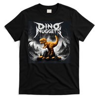 Black Aesthetic Dino Nuggets Death Metal Music Chicken Nugs T-Shirt