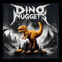 Black Aesthetic Dino Nuggets Death Metal Music Chicken Nugs Tall T-Shirt