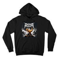 Black Aesthetic Dino Nuggets Death Metal Music Chicken Nugs Tall Hoodie