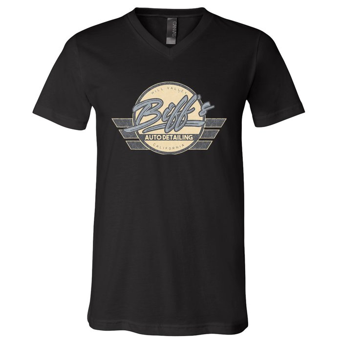 Biffs Auto Detailing V-Neck T-Shirt