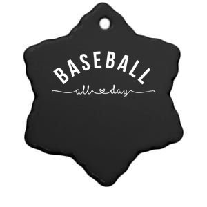 Baseball All Day Baseball Mom Gift Baseball Mom Gift Ceramic Star Ornament