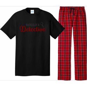 Basically A Detective Funny True Crime Cool Gift Pajama Set