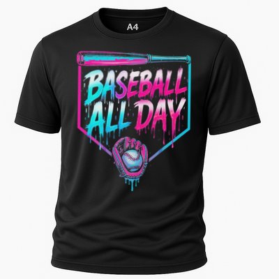 Baseball All Day Ice Cream Dripping Drip Performance Shirt