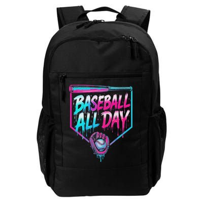 Baseball All Day Ice Cream Dripping Drip Backpack