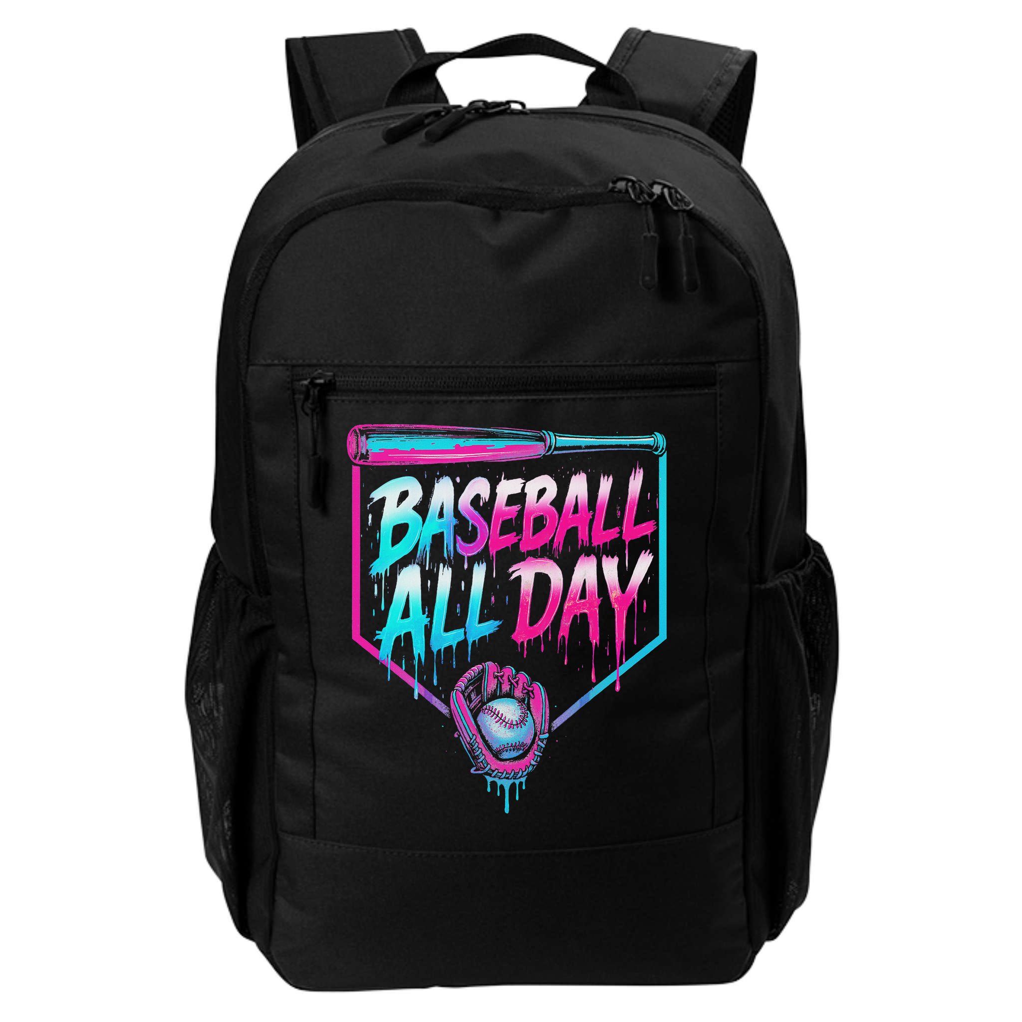 Baseball All Day Ice Cream Dripping Drip Backpack