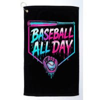 Baseball All Day Ice Cream Dripping Drip Golf Towel
