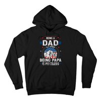 Being A Dad Is An Honor Being A Papa Is Priceless Funny Father Hoodie