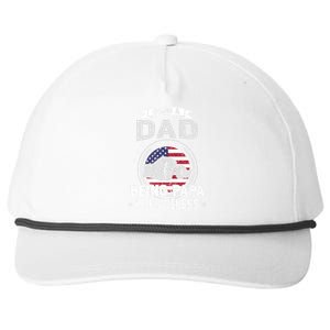 Being A Dad Is An Honor Being A Papa Is Priceless Funny Gift Snapback Five-Panel Rope Hat