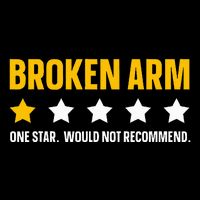 Broken Arm Design For Get Well Broken Arm Flat Bill Trucker Hat