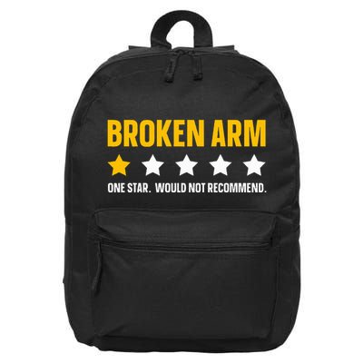 Broken Arm Design For Get Well Broken Arm 16 in Basic Backpack