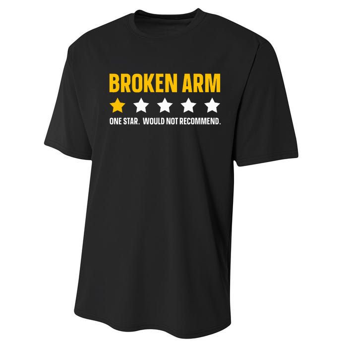 Broken Arm Design For Get Well Broken Arm Performance Sprint T-Shirt