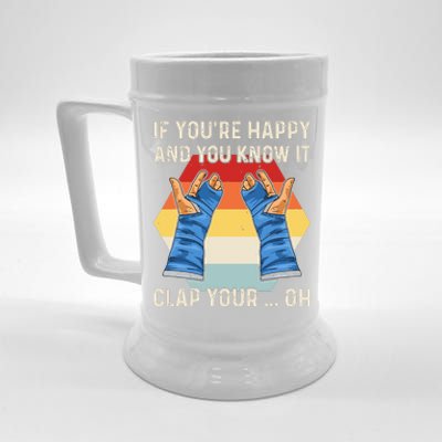 Broken Arm Design For Someone With A Broken Arm Beer Stein