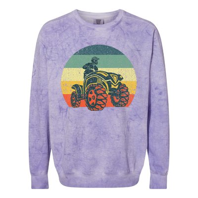 Best Atv Design 4 Wheeler Atv Quad Racing Colorblast Crewneck Sweatshirt