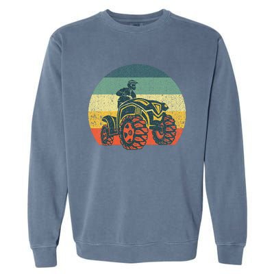 Best Atv Design 4 Wheeler Atv Quad Racing Garment-Dyed Sweatshirt