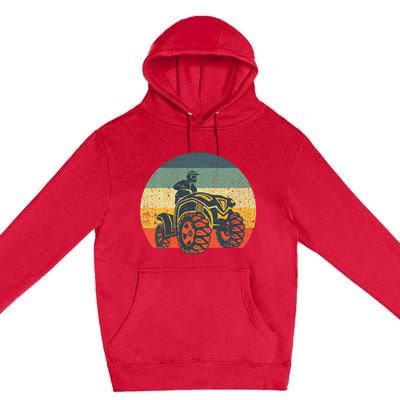 Best Atv Design 4 Wheeler Atv Quad Racing Premium Pullover Hoodie