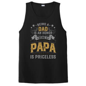 Being A Dad Is An Honor Being A Papa Is Priceless Humor Gift PosiCharge Competitor Tank