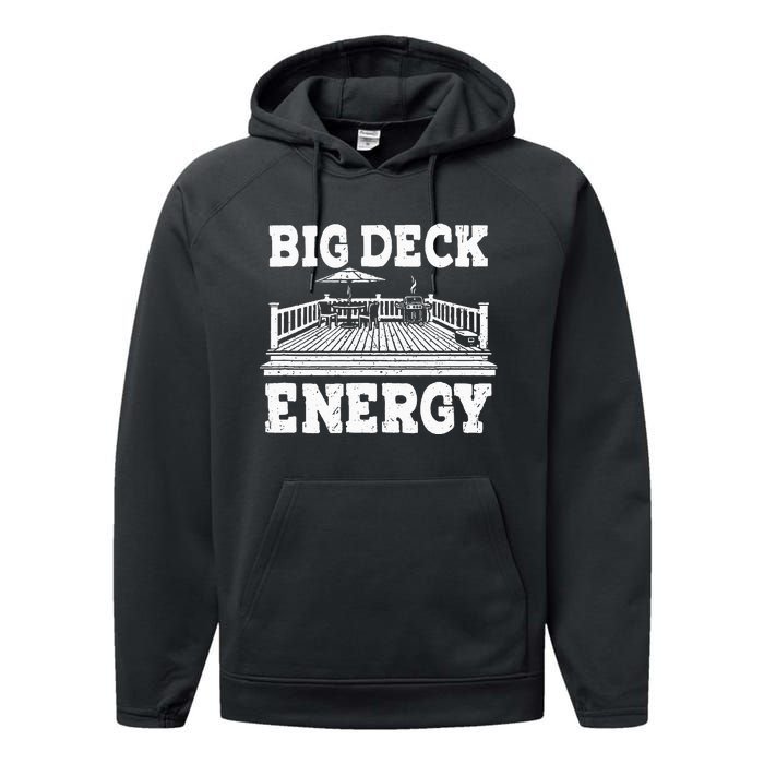 Big a Deck Energy Backyard Deck Patio Outdoor Energie Performance Fleece Hoodie