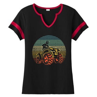 Best ATV Design 4 Wheeler ATV Quad Racing Ladies Halftime Notch Neck Tee