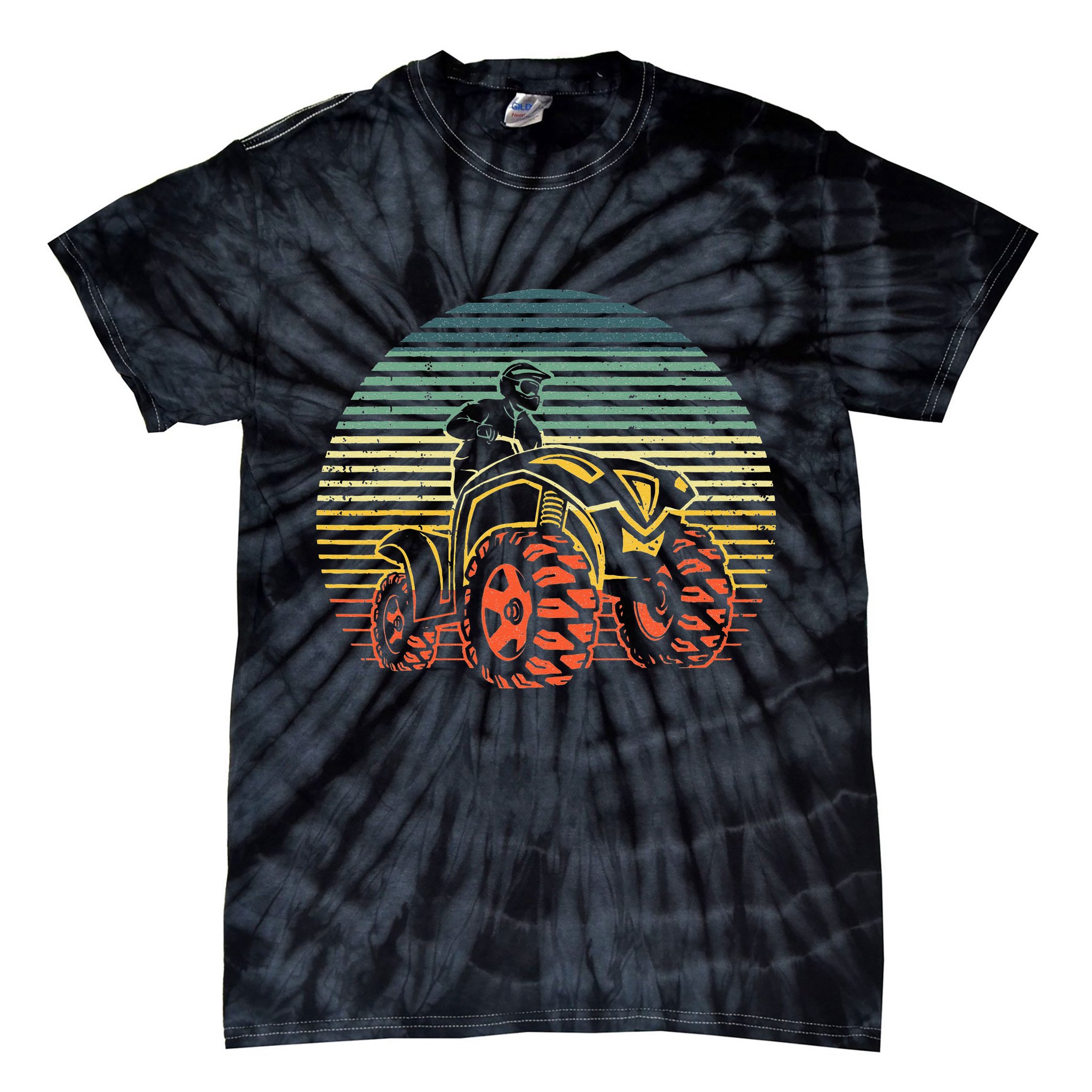 Best ATV Design 4 Wheeler ATV Quad Racing Tie-Dye T-Shirt