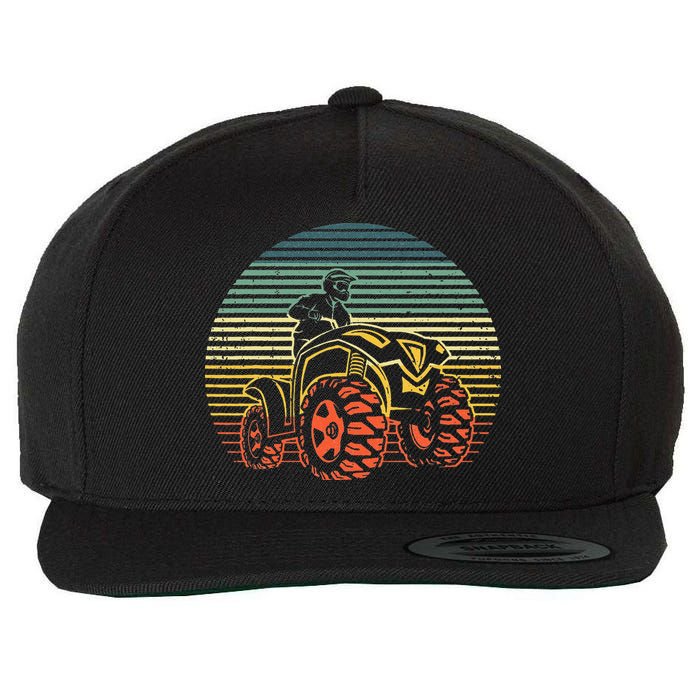 Best ATV Design 4 Wheeler ATV Quad Racing Wool Snapback Cap