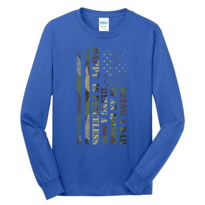 Being A Dad Is An Honor Being Pappy Pappy Gift Tall Long Sleeve T-Shirt