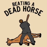 Beating A Dead Horse Meme Funny Zip Tote Bag