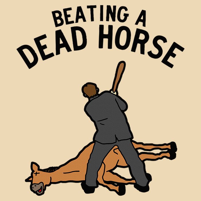 Beating A Dead Horse Meme Funny Zip Tote Bag