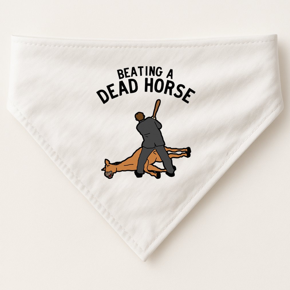 Beating A Dead Horse Meme Funny USA-Made Doggie Bandana